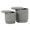 Marla ottoman in Light Green Fabric, product view, featuring storage