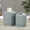 Marla ottoman in Light Green Velvet, featuring storage