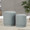 Marla ottoman in Light Green Velvet, featuring storage