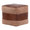 Cobbler ottomans & benche in Espresso Leather, Tan Canvas, product view, featuring leather design