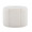 Daisy ottoman in White Fabric, product view, featuring fabric design
