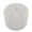 Daisy Contemporary Ottoman in White Fabric — lifestyle photo 1