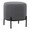 Daniella ottomans & benche in Black Metal, Grey Fabric, product view, featuring metal design and fabric design