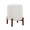 Daniella ottoman in Walnut Wood, White Fabric, product view, featuring storage