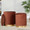 Marla ottoman in Gold Metal, Light Brown Velvet, featuring velvet design and metal design