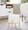 Michelle ottoman in Natural Wood, Cream Fabric, featuring wood frame