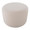 Large Round Pouf in Knitted Beige Fabric — lifestyle photo 1