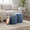 Tray Contemporary Nesting Ottoman Set in Blue Fabric and Natural Wood — lifestyle photo 7