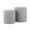 Tray Contemporary Nesting Ottoman Set in Grey Fabric and Natural Wood — product view