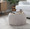 Tray ottoman in Light Brown Fabric, Natural Wood, featuring storage