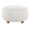 Tray ottoman in Natural Wood, White Fabric, product view, featuring storage