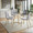 Cece table in Black Steel, Clear Glass, featuring glass top