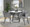 Canary Cosmo Contemporary Dining Table in Black Metal and White MDF — lifestyle photo 2
