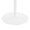Dakota dining table in White Steel, White Wood, close-up detail, featuring metal design and wood design