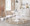Dakota dining table in White Steel, White Wood, featuring metal design and wood design