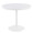 Dakota dining table in White Steel, White Wood, close-up detail, featuring metal design and wood design