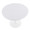 Dakota dining table in White Steel, White Wood, top view, featuring metal design and wood design