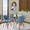 Folia Mid-Century Modern Dining Table in Walnut and Glass — lifestyle photo 5