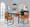 Fuji dining table in Black Metal, Black Wood, featuring metal design and wood design
