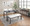 Fuji Contemporary Dining Table in Black Metal with Black Wood Top — lifestyle photo 2