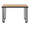 Roman Industrial Desk in Black Steel with Natural Wood Top — front view