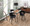 Live Edge Contemporary Table in Black Steel with Printed Glass Top — lifestyle photo 8