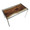 Live Edge table in Stainless Steel, Printed Glass, top view, featuring glass top