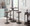Dakota table set in Antique Metal, Brown Bamboo