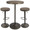 Dakota table set in Antique Metal, Brown Bamboo, product view