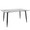 Clara-durango Contemporary Dining Set in Black Metal, Clear Glass and Green Vintage Faux Leather with Orange Zig Zag Stitching- 5 Piece — detail view (photo 1)
