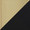 Canary table set in Gold Metal, Black MDF, Black PU, upholstery or finish swatch