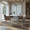 Canary-andrew Contemporary Dining Set in Silver Metal, White Mdf, Chrome Metal and Grey Faux Leather- 5 Piece — lifestyle photo 1