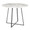 Cosmo table in Black Metal, White Marble, Blue Fabric, close-up detail, featuring marble design and metal design