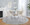 Cosmo table in Chrome Metal, White Marble, Cream Velvet, featuring velvet design and marble design