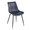 Cosmo-durango Contemporary Dining Set in Black Metal, Black Mdf, and Blue Faux Leather- 5 Piece — detail view (photo 2)