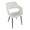 Cosmo table set in Black Metal, Black MDF, Cream PU, close-up detail, featuring faux leather design and leather design
