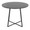 Cosmo table set in Black Metal, Black MDF, Cream PU, close-up detail, featuring faux leather design and leather design