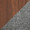 Folia table set in Walnut Wood, Grey Noise Fabric, upholstery or finish swatch