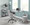 Andrew office chair in Black Metal, Dark Grey Fabric
