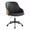 Bacci office chair in Black Metal, Walnut Wood, Black PU, product view, featuring swivel and adjustable height