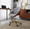 Fabrizzi office chair in Gold Metal, Walnut Wood, Grey Fabric, featuring swivel and adjustable height