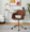 Margarite Contemporary Task Chair in Gold Metal and Brown Faux Leather — lifestyle photo 3