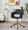 Margarite office furniture in Gold Metal, Grey PU, featuring swivel and upholstered seat