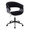 Vintage Mod office chair in Black Metal, Black Wood, Black Velvet, product view, featuring swivel and upholstered seat