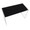 Folia desk in Silver Metal, Black MDF, top view