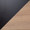 Geo desk in Black Steel, Natural MDF, upholstery or finish swatch