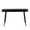 Harvey Contemporary Desk in Black Steel and Black and Natural Wood with Black Accents — back view