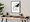 Harvey Contemporary Desk in Black Steel and Natural and Black Wood with Nickel Accents — lifestyle photo 2