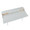 Harvey desk in White Steel, White Wood, Natural Wood, top view, featuring storage