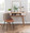 Pebble desk in Natural Wood, White Wood, featuring storage